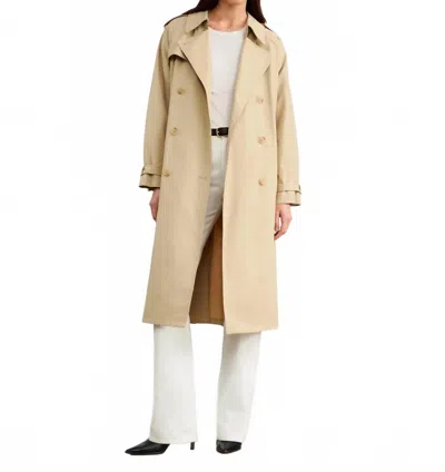 Nili Lotan Tanner Trench Coat In Khaki In Brown