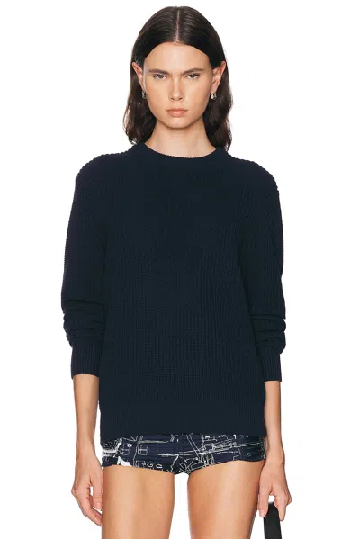 Nili Lotan Tarik Sweater In Dark Navy