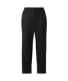 Nili Lotan Tel Aviv Wool-blend Twill Straight-leg Pants In Black