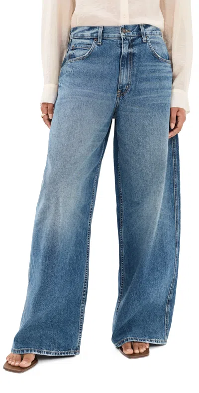 Nili Lotan Terese Jeans Rosebowl Wash In Blue