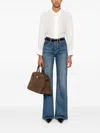 Nili Lotan Florence Denim Flare Jeans In Classic Wash