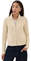 Nili Lotan Tessen Cardigan Wheat In Brown