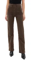 Nili Lotan Tibault Pants Wood In Cigar Brown