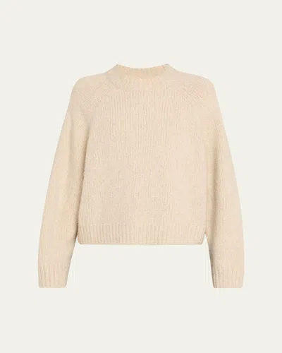 NILI LOTAN TOMASO LOFTY MOHAIR CREWNECK CASHMERE SWEATER