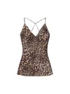 Nili Lotan Emile Leopard-print Silk Camisole In Animal Print