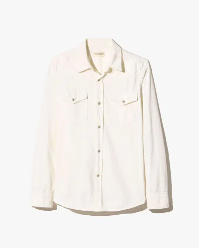 Nili Lotan Travis Denim Shirt In White