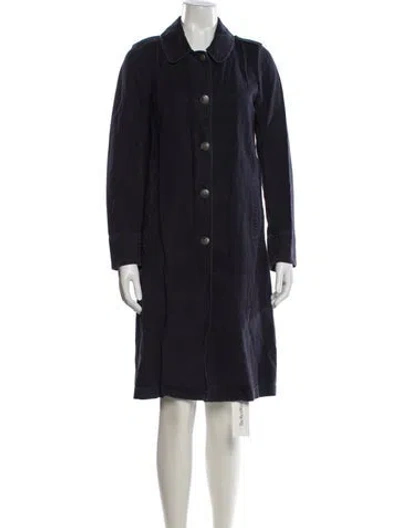 Pre-owned Nili Lotan Trench Coat In Blue