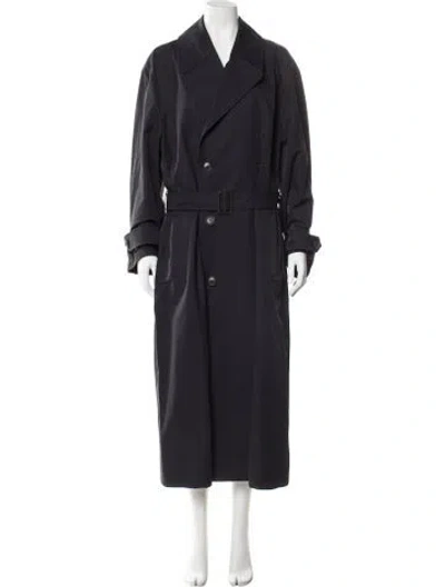 Pre-owned Nili Lotan Trench Coat In Blue