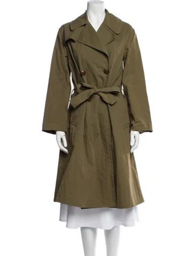 Pre-owned Nili Lotan Trench Coat In Green