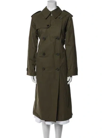 Pre-owned Nili Lotan Trench Coat In Green