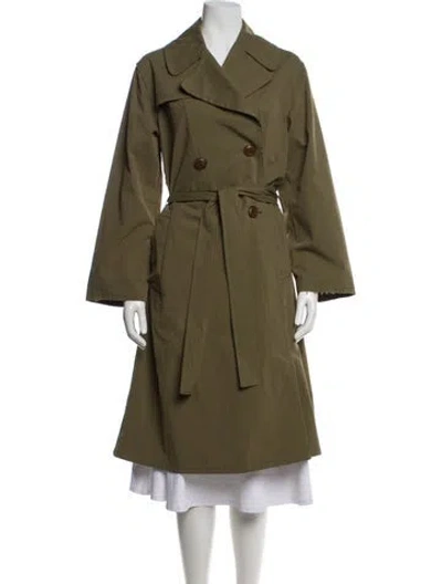 Pre-owned Nili Lotan Trench Coat In Green
