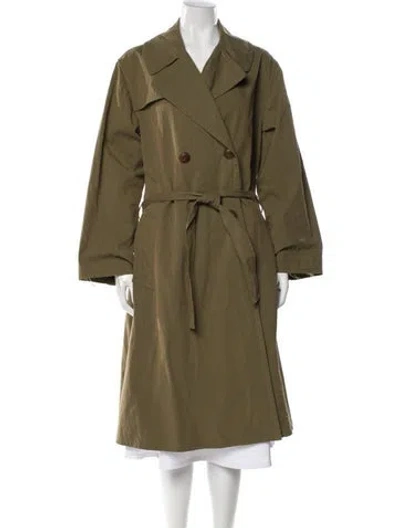 Pre-owned Nili Lotan Trench Coat In Green