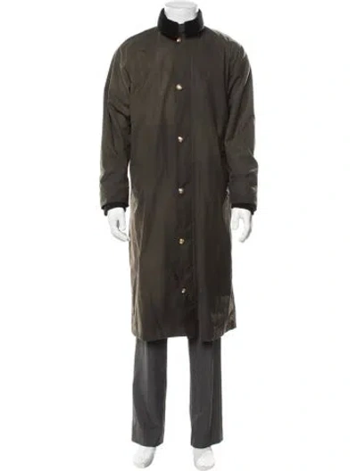 Pre-owned Nili Lotan Trench Coat In Green