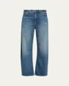 Nili Lotan Belt-lined Denim Trousers