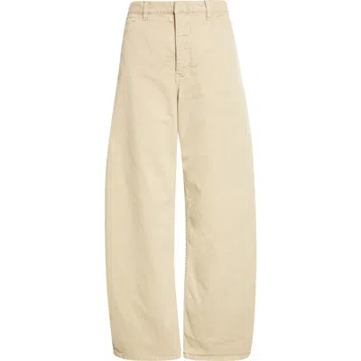 Nili Lotan Shon Cotton-blend Twill Tapered Pants In Neutrals