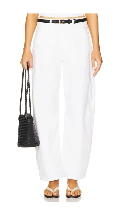 Nili Lotan Shon Barrel Jeans In Cream In White