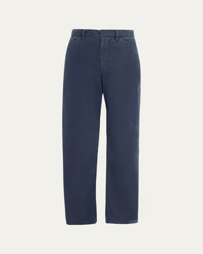 Nili Lotan Tribeca Straight Leg Pants In Blue