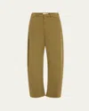 Nili Lotan Nohan Stretch Cotton Ankle Pants In Tribeca Pant