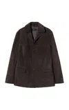 Nili Lotan Tristan Leather Jacket In Brown