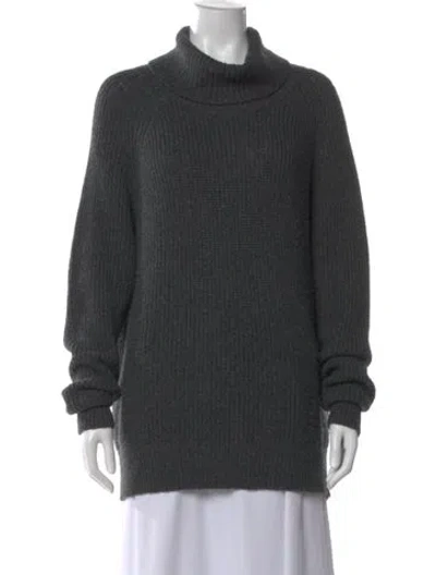 Pre-owned Nili Lotan Turtleneck Sweater In Gray