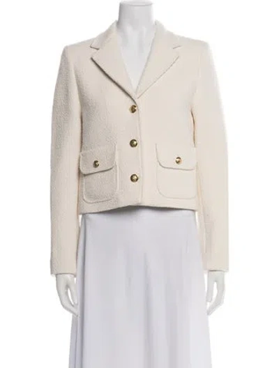 Pre-owned Nili Lotan Tweed Pattern Blazer In Multi