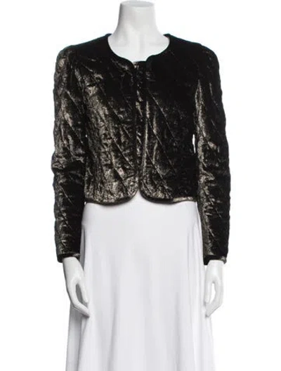 Pre-owned Nili Lotan Tweed Pattern Evening Jacket In Multi