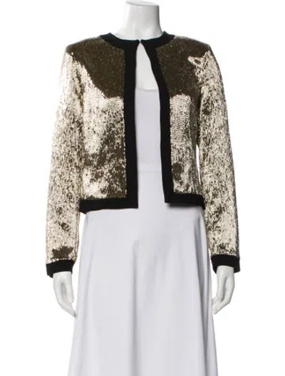 Pre-owned Nili Lotan Tweed Pattern Evening Jacket W/ Tags In Multi