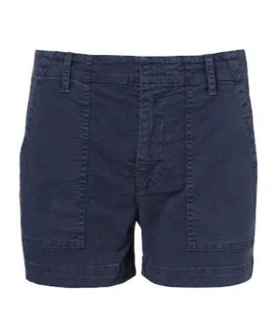 Nili Lotan Utility Cotton Shorts In Blue
