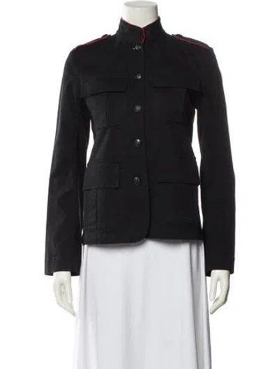 Pre-owned Nili Lotan Utility Jacket In Black