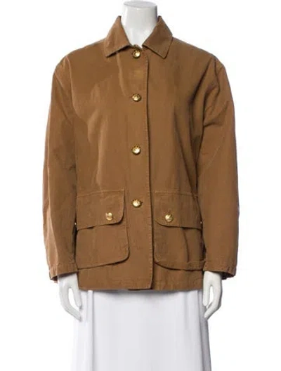 Pre-owned Nili Lotan Utility Jacket In Brown