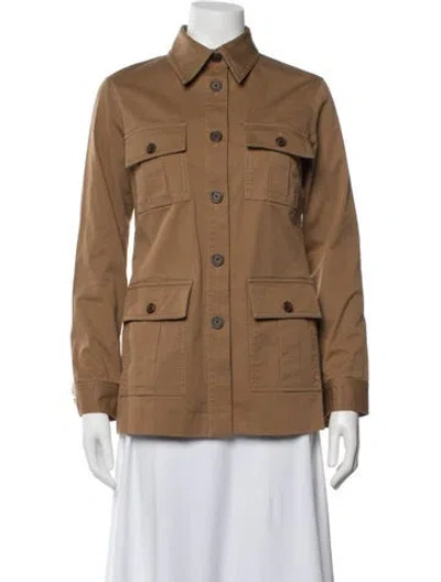 Pre-owned Nili Lotan Utility Jacket In Brown