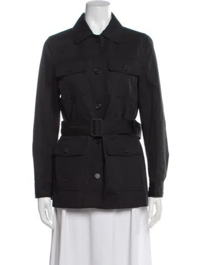 Pre-owned Nili Lotan Utility Jacket In Gray