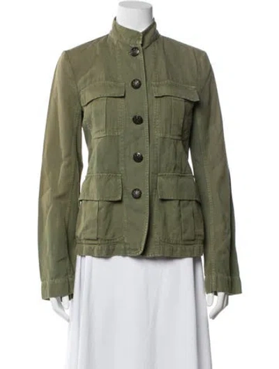 Pre-owned Nili Lotan Utility Jacket In Green