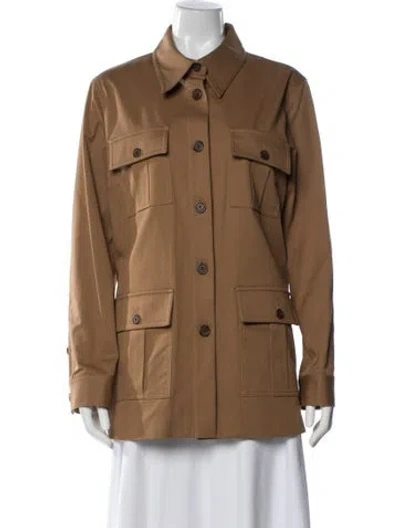 Pre-owned Nili Lotan Utility Jacket In Neutral