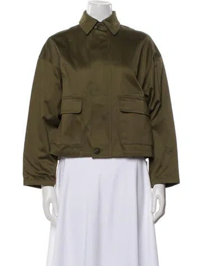 Pre-owned Nili Lotan Utility Jacket W/ Tags In Green