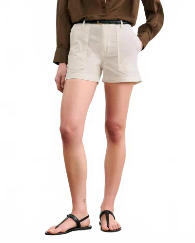 Nili Lotan Utility Short In Stone In White