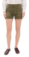 Nili Lotan Utility Shorts In Military Green In Military Green