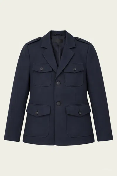Nili Lotan Valera Jacket In Marine Blue