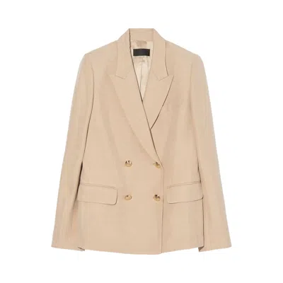 Pre-owned Nili Lotan Veda Jacket 'khaki' | Women's Size 6 In Brown