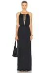 Nili Lotan Vesper Maxi Dress In Black