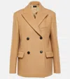 Nili Lotan Vianney Double-breasted Wool Coat In Beige