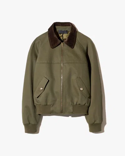 Nili Lotan Victor Bomber Jacket Army Green, L