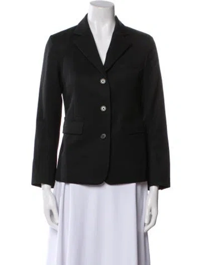 Pre-owned Nili Lotan Virgin Wool Blazer In Black