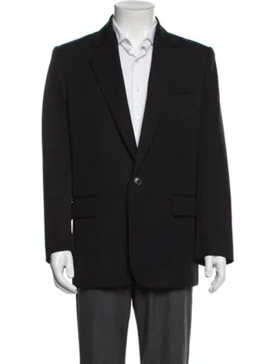Pre-owned Nili Lotan Virgin Wool Blazer In Black
