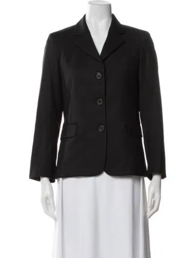 Pre-owned Nili Lotan Virgin Wool Blazer In Black