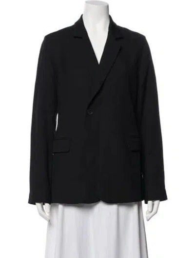 Pre-owned Nili Lotan Virgin Wool Blazer In Black