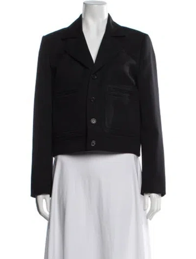 Pre-owned Nili Lotan Virgin Wool Blazer In Black