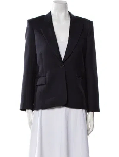 Pre-owned Nili Lotan Virgin Wool Blazer In Blue