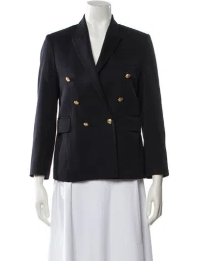 Pre-owned Nili Lotan Virgin Wool Blazer In Blue