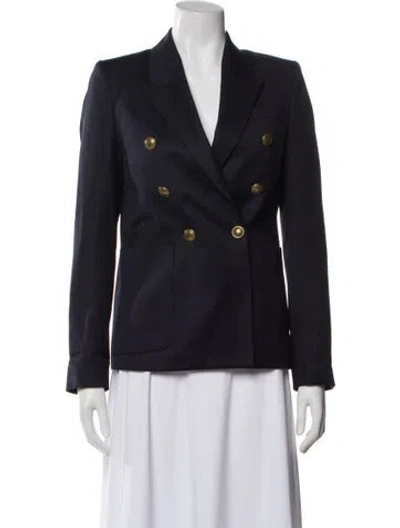 Pre-owned Nili Lotan Virgin Wool Blazer In Blue